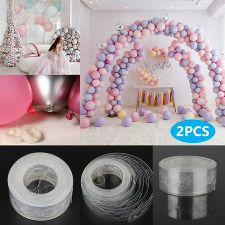 Eeekit 140 Pieces Balloon Glue Point 16 4ft For Each Balloon Tape