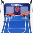 thumbnail image 4 of Foldable Indoor Basketball Arcade Game for All Players, SEGMART Dual Shot Indoor Basketball Game with Electronic Scorer, Portable Basketball Hoop Arcade with 8 Game Modes, 6 Balls for 2 Players, 4 of 9