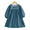 Blue (Printed Version), variant on LYMAYTER Girls Denim Dress Toddler Long Sleeve Round Neck A-Line Dress Casual Spring Fall Outfit