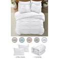thumbnail image 5 of Posh Living Briseis 3pc Full/Queen Comforter Set White, 5 of 6