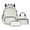 White and Blue - Rabbit Floral, variant on DISNIMO Rabbit Floral Printed Backpack for Kids with Lunch Bag & Pencil Pouch, 3 Pcs School Backpack Set for Middle High School Students, 17 Inch Lightweight School Bag Travel Daypack