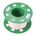 thumbnail image 1 of Unique Bargains Recoil start Rope 3mm 1/8 Inch Dia 30m 98ft Polyester Pull Cord White Red for Engine Replacement Part, 1 of 4
