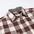 thumbnail image 4 of Royisotas Flannel Mens Button up Shirt Long Sleeve Button down Shirt Pocket Plaid Clothes Men, 4 of 9