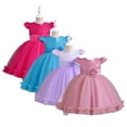 thumbnail image 3 of AJZIOJIRO Kids Toddler Flower Girls Vintage Floral Boho Lace Maxi Dress Baby Wedding Princess Party Communion Evening Formal Dance Gown 2-10Y, 3 of 9