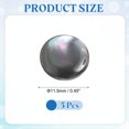 thumbnail image 2 of 5Pcs Natural Shell Button, 11.5mm Curved Shell Shank Buttons, Grey/Silver, 2 of 6