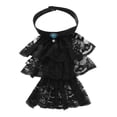 thumbnail image 4 of Cuello de encaje victoriano Collar gótico  Mini capa Steampunk Lolita Faux Negro jinwen  Cuello falso de las mujeres, 4 of 8