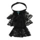 thumbnail image 3 of Cuello falso de mujer Macarena Victoriano Renacentista con volantes Negro, 3 of 8