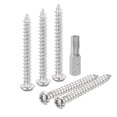 thumbnail image 1 of 20pack M6 x 50mm Button Head Torx Security Sheet Metal Screws with T30 Bit, 1 of 6