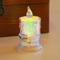 thumbnail image 5 of Iridescent Tea Light Led Candle Light Wedding Birthday Valentine's Day Christmas Holiday Party Decor, 5 of 6