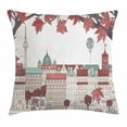 thumbnail image 1 of German Throw Pillow Cushion Cover, Autumn in Berlin Colorful Hand Drawn Illustration of the Capital City of Germany, Decorative Square Accent Pillow Case, 20 X 20 Inches, Multicolor, by Ambesonne, 1 of 2