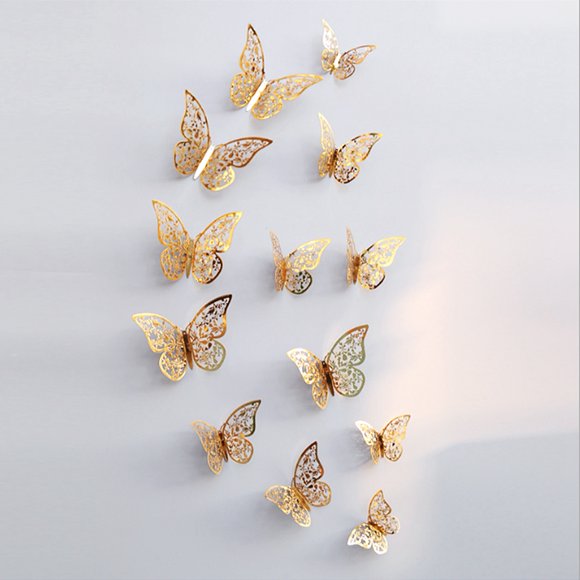 Wall Stickers, Easy To Use Durable Hollow Wall Stickers, For Living Room Office Bedroom Nice Decoration