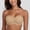 A1_Khaki, variant on Strapless Front Closure Bra for Women Non Slip Padded Bandeau Bra Seamless Wirefree Underwear Strapless Bandeau Bralette Front Hook Padded Non Slip Seamless Push Up Tube Top Bra Brown Xl