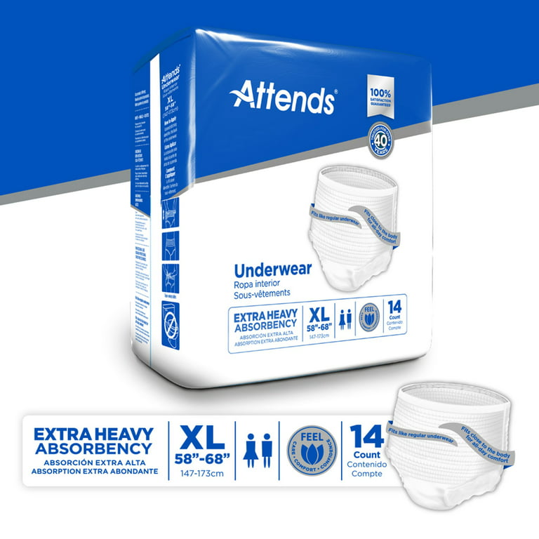Attends Premier Disposable Underwear Pull On with Tear Away Seams 2X-Large,  ALI-UW50, 10 Ct, 2X-Large, 10 ct - Harris Teeter