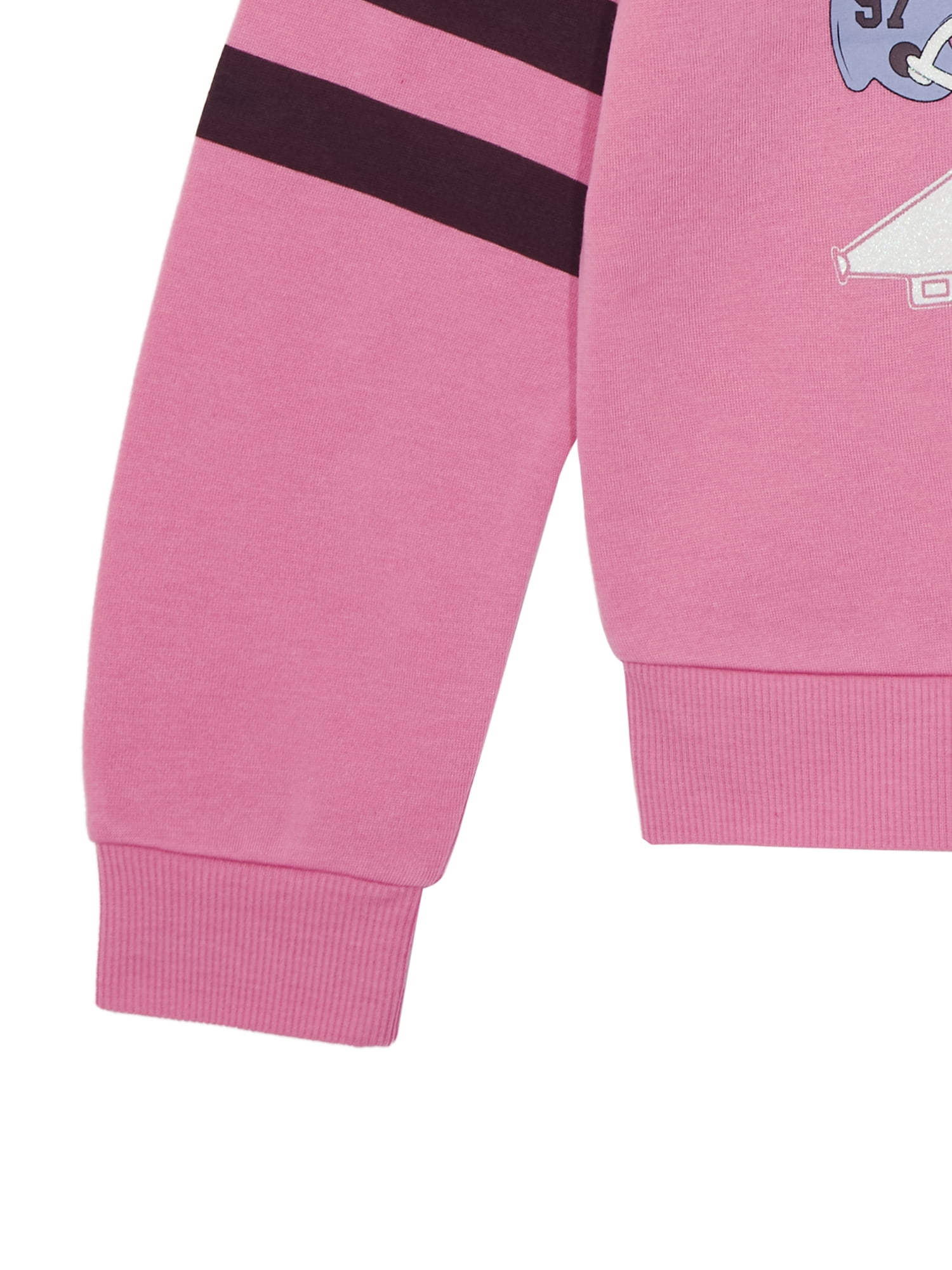 Planet Gold Girls Game Day Graphic Sweatshirt with Hair Clip, Sizes 4-18