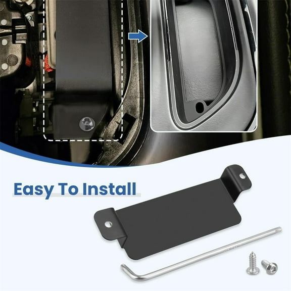 Steel Neutral Release Strap Cover Plate For Dodge Charger 2015 - 2023 Anti-Theft