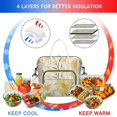 thumbnail image 2 of Floral Sunflower Pattern Cooler Bag - Large Waterproof Thermal Tote for Fitness Lovers & Commuters, 2 of 5