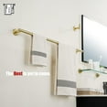 thumbnail image 4 of Double Towel Bar Matte Stainless Steel Bath Towel Rack for Bathroom Towel Holder Wall Mount Total Length TBLPB, 4 of 9