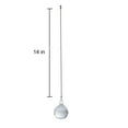 thumbnail image 4 of Crystal Ceiling Fan Pull Chains Pack of 2 40mm Clear Crystal Prism With 2 Free Pull Chain Extension Adjustable Length, 4 of 4