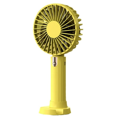 

Handheld Mini Fan Portable Usb Rechargeable Small Pocket Fan Yellow
