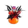 thumbnail image 2 of Fall Artificial Pumpkin Floral Centerpiece with Sunflowers and Skull for Mantel, Table and Halloween Thanksgiving Decor, Harvest Celebration, Table Accent, 2 of 6
