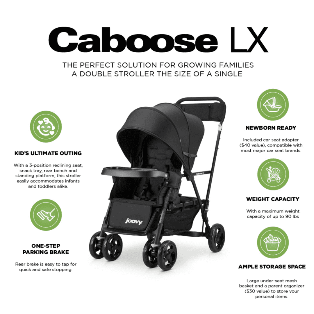 joovy Caboose LX Tandem Stand-on Stroller