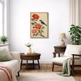 thumbnail image 3 of Framed Canvas Print Vintage Bird Wall Art Chinese Style Decorative for Living Room Bedroom - 24"x36" NATURAL, 3 of 8