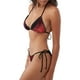 thumbnail image 2 of Fotbe Closeup Red Flamingo Portrait Traje de Baño para Mujer de Dos Piezas – Bikini Sexy de Tirantes Tipo Halter con Diseño Triangular, 2 of 6