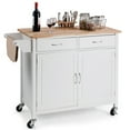 thumbnail image 1 of Costway Chariot de Cuisine Roulant Îlot Dessus en Bois Chariot de Rangement Armoire Utilitaire, 1 of 1