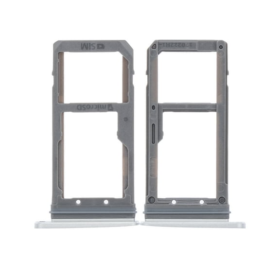 Replacement Dual Sim Card Tray Compatible For Samsung Galaxy S7 (Silver)