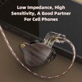 thumbnail image 4 of Auriculares deportivos de alta fidelidad con llamada HD para tarjetas de sonido teléfonos móviles auriculares de grano de madera, 4 of 9