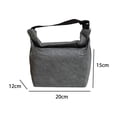 thumbnail image 4 of Bolsas térmicas duraderas para almacenar alimentos, bolsas para refrigerios, cajas a prueba de fugas, bolsas de mano Bento para la escuela gris, 4 of 4
