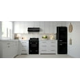 thumbnail image 3 of Rétro Cuisinière à Gaz Autonome Classique de 24 Pouces avec Four à Convection, Noir Minuit, 3 of 17