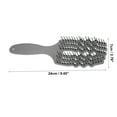 thumbnail image 2 of Unique Bargains 1Pc Tangle Hair Brush Paddle Detangler Hair Comb for All Hair Types Gray, 2 of 6