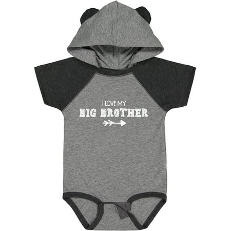 

Inktastic I Love My Big Brother with Arrow Gift Baby Boy or Baby Girl Bodysuit