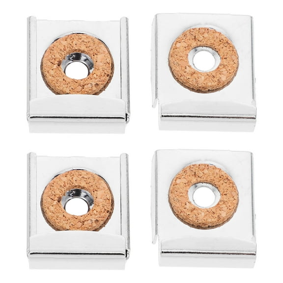 4 Pcs Mirror Mount Hooks for Wall Mounting Bearing Hinges Triangular Silver