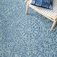 thumbnail image 6 of SAFAVIEH Trace Montague Medallion Area Rug, Blue/Light Green, 6' x 6' Square, 6 of 8