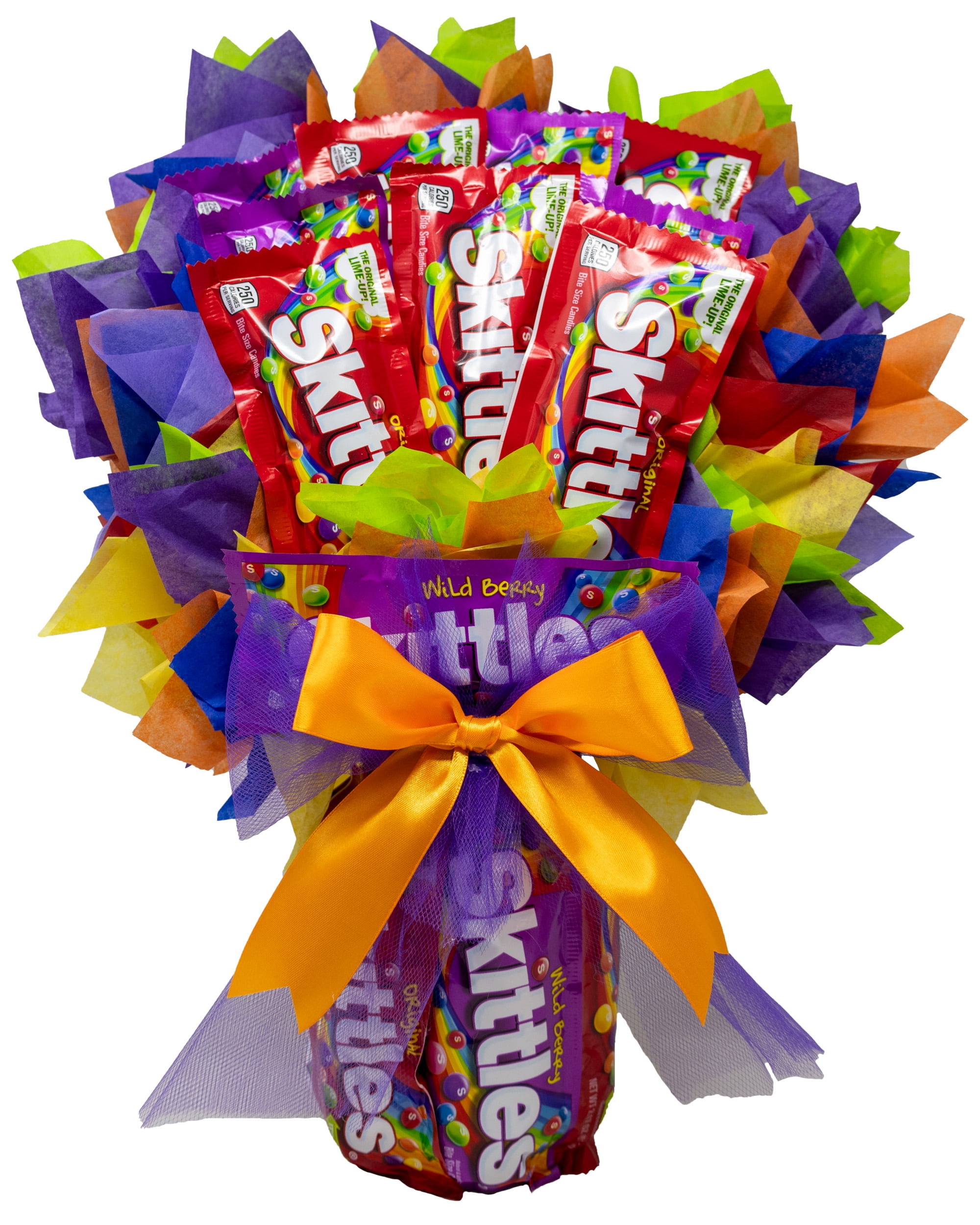 Skittles Candy Bouquet | Taste the Rainbow, Gift the Rainbow | Birthday ...