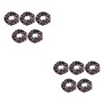 thumbnail image 4 of Qarigey Paquete de 5 gomas para el pelo para mujer, gomas elásticas para el pelo para fiesta en la playa, trabajo, oficina, cuerda para Tipo 1 2piezas, 4 of 6