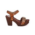 thumbnail image 2 of Nature Breeze ED51 Women Leatherette Open Toe Gem Studded Wooden Clog Sandal - Black (Size: 7.0), 2 of 5
