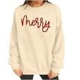 thumbnail image 5 of Craaazy Christmas Fashion Long Sleeve Round Neck Shirts for Women Christmas Printing Loose Blouse Capless Sweatshirts Top Gifts, 5 of 8