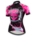 thumbnail image 3 of Maillot de ciclismo para mujer, maillot de ciclismo 2021 de manga corta para equipos profesionales, maillot de ciclismo, camisetas deportivas de verano rosa, 3 of 5