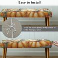 thumbnail image 6 of Psesaysky Pumpkin Maple Hummingbird Elastic Band Dining Bench Covers, Breathable Polyester Spandex Fabric Dining Room Bench Slipcover for Home Hotel, 6 of 9