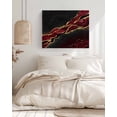 thumbnail image 3 of Red Marble Wall Art for Living Room,Canvas Picture Wall Decor for Bathroom Bedroom,Gold Abstract Vintage Modern Ombre Art Painting Artwork for Office Kitchen Hallway Dining Room Home Decor 12"x16", 3 of 8
