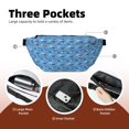 thumbnail image 4 of Naloa Blue Fish Print Running Belts for Men Women,Running Fanny Pack with 2-Zipper Pockets,Waterproof Waist Pack for Travel Hiking Running Outdoor Sports, 4 of 8