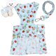 thumbnail image 1 of Bonito vestido para perro, arnés y correa para perros pequeños, medianos y gatos (azul), 1 of 5