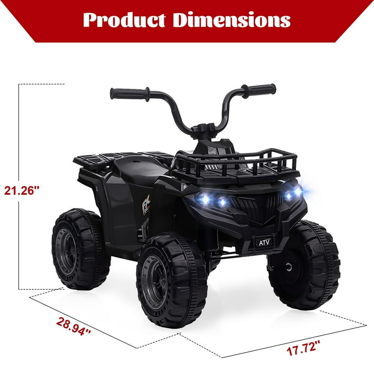 12 volt 4 wheeler with rubber tires outlet