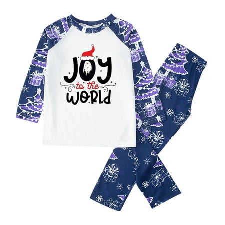 

Wilucolt Pajamas for Family Long Sleeve Winter Fall Christmas Matching Cute Deer Print Pjs Plaid Matching Christmas Casusal Sleepwear Pajama Set