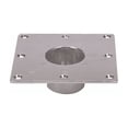 thumbnail image 1 of Faulkner Table Leg Base 48733 Square; Recessed Flush Mount; 5.94 Inch Length x 5.94 Inch Width; Aluminum; Single, 1 of 1