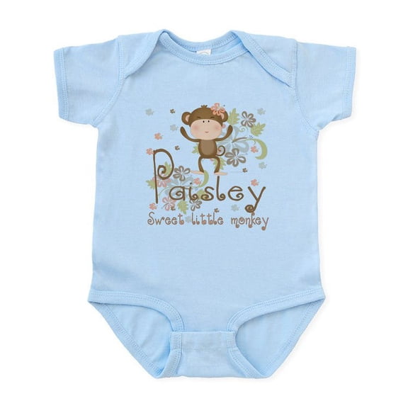 CafePress - Paisley..Sweet Little Monkey Infant Bodysuit - Baby Light Bodysuit, Size Newborn - 24 Months