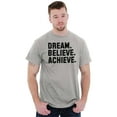 thumbnail image 4 of Dream Believe Achieve Inspirational Plus Size Crewneck Graphic Tee Shirt Brisco Brands 2X, 4 of 5